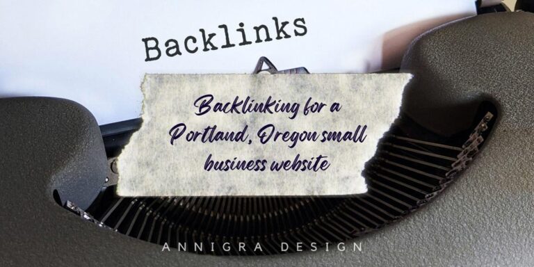 backlinking for a portland oregon small business website